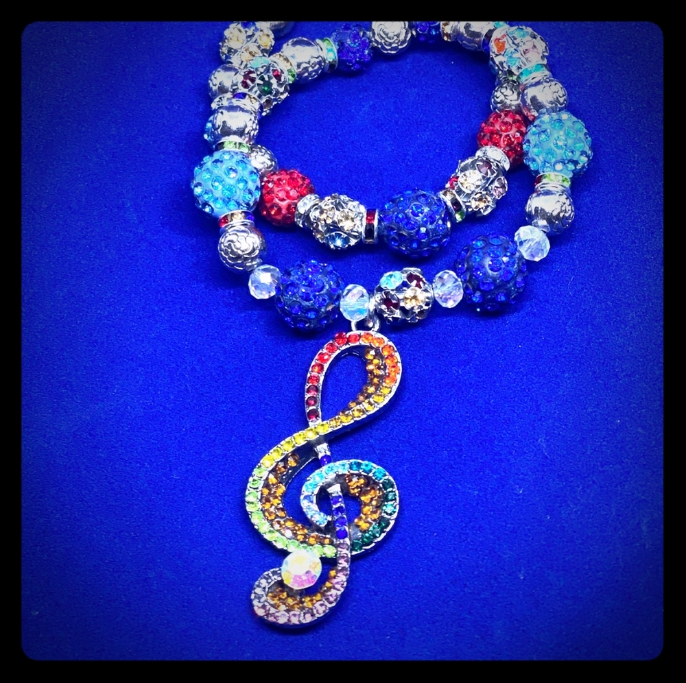 Handmade custom large charm bracelet